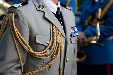 Close Up on the Formal Uniform of the French Army, Ground Forces Armee ...