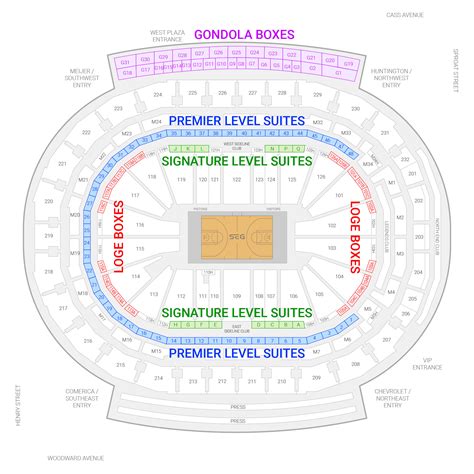 Little Caesars Arena Seating Chart Pistons | Cabinets Matttroy