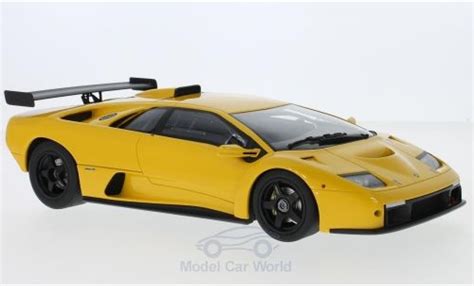 Diecast model cars Lamborghini Diablo GTR 1/18 Kyosho GTR yellow 1999 ...