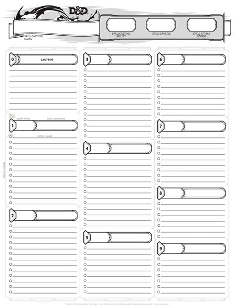 Printable D And D Character Sheets