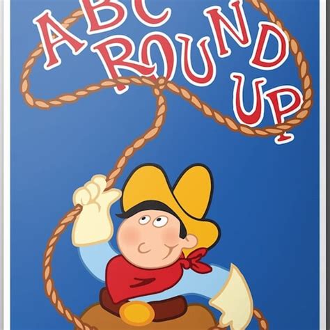 Toy Story ABC Round up Poster - Etsy