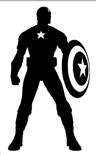 Captain America Silhouette by Ba-ru-ga | Superhero silhouette, Disney ...