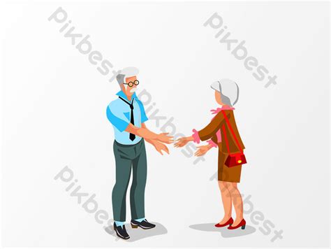 Cartoon Drawing Handshake Design Elements PNG Images | AI Free Download ...