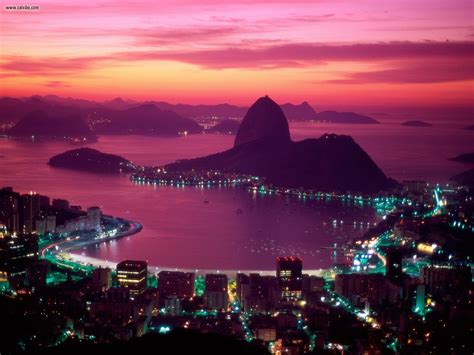 Buildings & City: Sugarloaf Mountain, Guanabara Bay, Rio De Janeiro ...