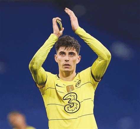 Kai Havertz in Chelsey Yellow Jersey - Sportsman Biography