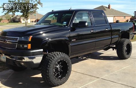 Wheel Offset 2005 Chevrolet Silverado 2500 Hd Super Aggressive 3 5 Suspension Lift 6 Custom Rims ...