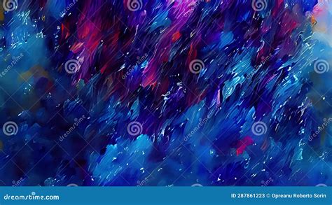 Colorful Oil Paint Brush Stroke Abstract Background Texture Stock Illustration - Illustration of ...