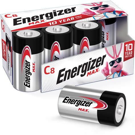 Energizer MAX C Batteries (8 Pack), C Cell Alkaline Batteries - Walmart.com - Walmart.com