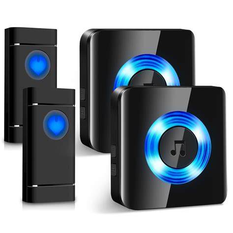 Physen Electric Wireless Doorbell Kit, 58 Chimes, Plug-in 2 Receiver, 2 Push Button, Adjustable ...