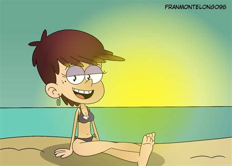 Luna Loud at the beach! by FranMontelongo98 on DeviantArt