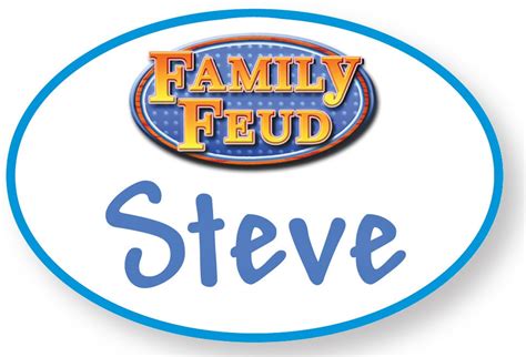 1 STEVE HARVEY Family Feud Halloween Costume Prop Name Badge