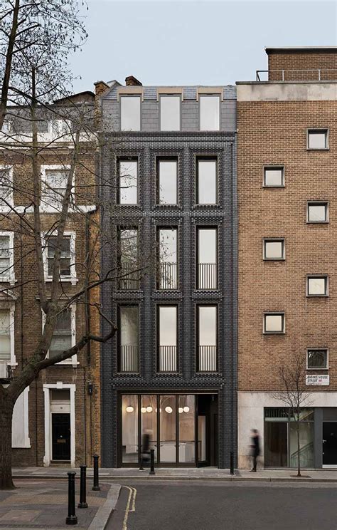 Modern Brick Facade Building Design in London’s Fitzrovia