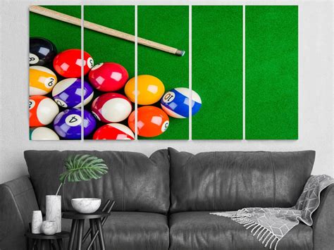 Billiards Wonderful Art for Home Billiard Balls Modern Art | Etsy