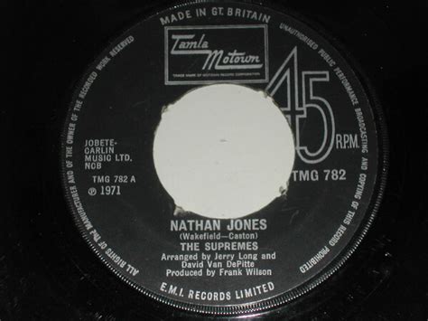 The Supremes Nathan Jones Vinyl - Discrepancy Records