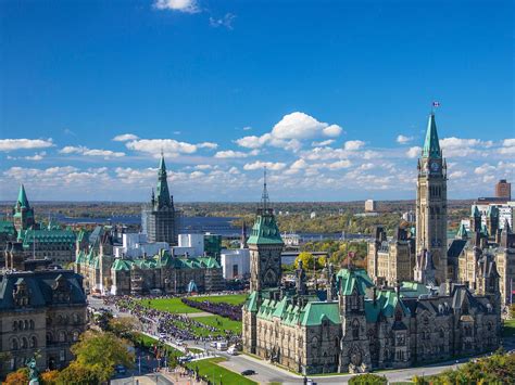 Download Top View Of Parliament Hill In Ottawa Wallpaper | Wallpapers.com