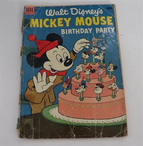 Dell Walt Disneys Mickey Mouse Birthday Party #1 1953 | Comic Books ...