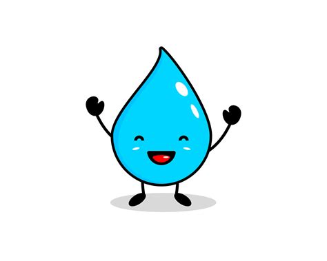 Rf Clipart Illustration Happy Water Drop Cartoon Character | The Best Porn Website