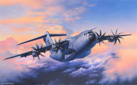 aircraft, Military Aircraft, Airbus, Airbus A400M Atlas, Artwork ...