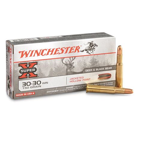 Winchester Super-X Rifle, .30-30 Win., HP, 150 Grain, 20 Rounds - 95140, .30-30 Winchester Ammo ...