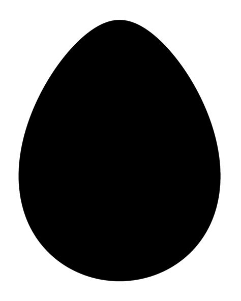 Egg Silhouette Clipart Template Free Stock Photo - Public Domain Pictures