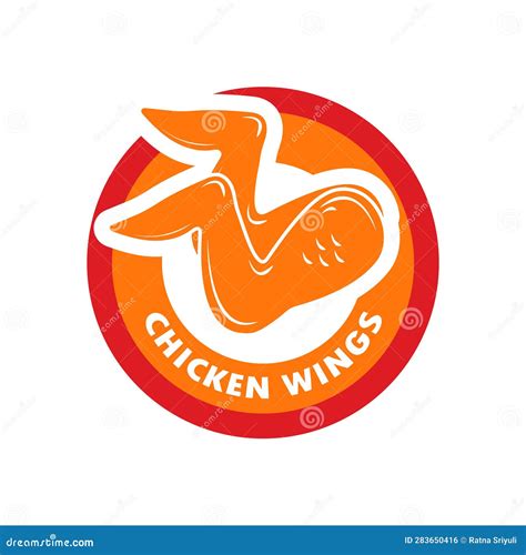 Chicken Wings Logo Design Vector Flat Isolated Illustration Stock ...