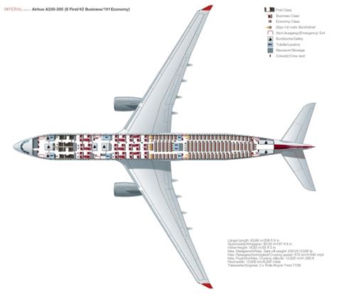 Imperial Airways Airbus A330-343 Seat Map - 1993 Version - Imperial Airways - Gallery - Airline ...