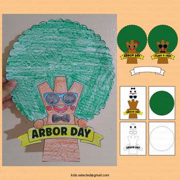 Arbor Day Craft Plant a Tree Bulletin Board Coloring Writing Activities ...