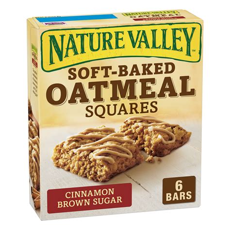 Nature Valley Soft Baked Oatmeal Squares Cinnamon Brown Sugar, 7.44 oz - Walmart.com
