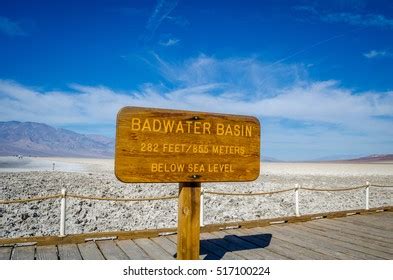 Badwater Basin Elevation Sign Stock Photo 517100224 | Shutterstock