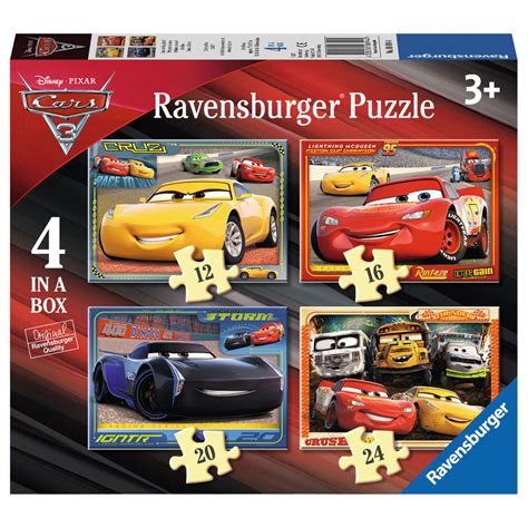 Disney Cars 3 Puzzle, 4in1 | Thimble Toys