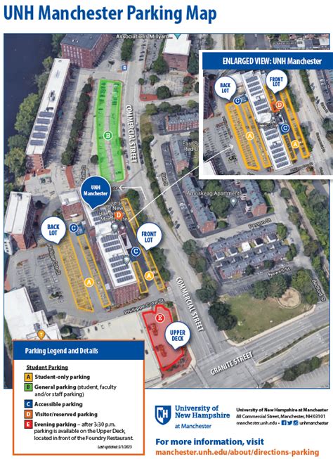 Parking at UNH Manchester | New Hampshire Aerospace & Defense Export Consortium