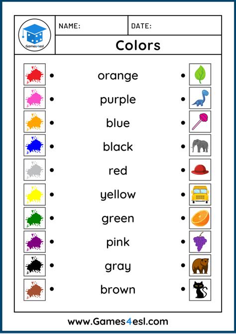 Clothes Worksheets | Games4esl | Color worksheets for preschool ...