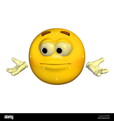 Yellow Emoticon Guy with a confused expression Stock Photo - Alamy