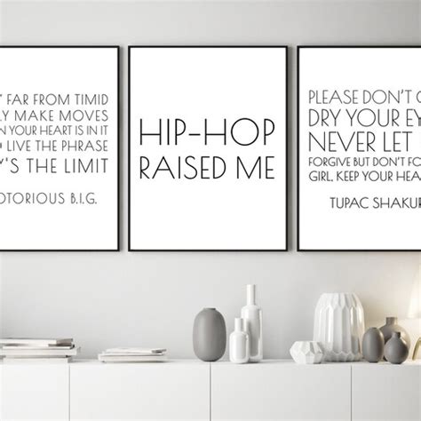 I'm a Hustler Baby Rap Lyrics Wall Art Rap Poster Rap | Etsy