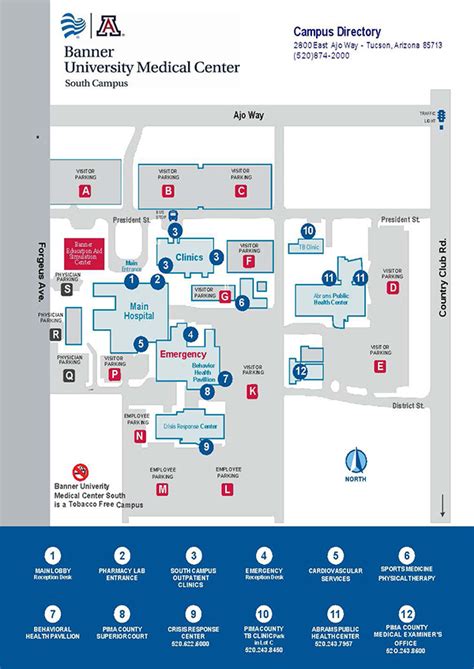 Maps & Locations | The Department of Psychiatry, University of Arizona Health Sciences