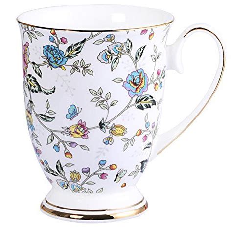 AWHOME Royal Fine Bone China Coffee Mug Assorted colors Tea Cup 11 oz ...