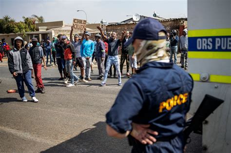 Protests rock South African suburb after police shot disabled teen ...