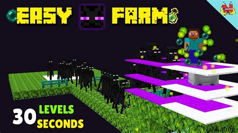 Minecraft Enderman Farm Tutorial - SUPER FAST & EASY XP FARM - YouTube