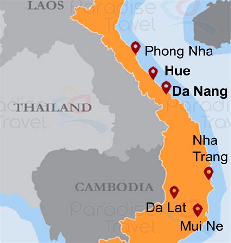 Vietnam Travel Maps - All Vietnam tourist destinations maps for visitors