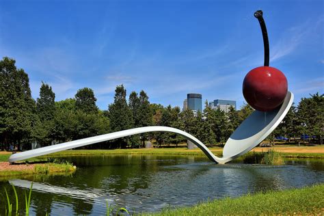 Spoonbridge and Cherry Sculpture by Claes Oldenburg in Minneapolis ...