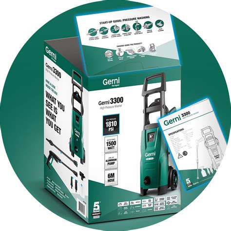 Gerni Pressure Washer Quick Start Guide - Gerni