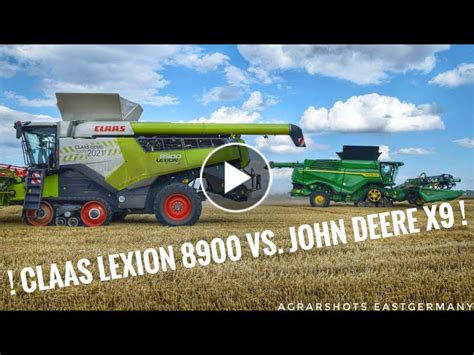 Claas Lexion 8900 vs. John Deere X9 - GIGANTEN DUELL