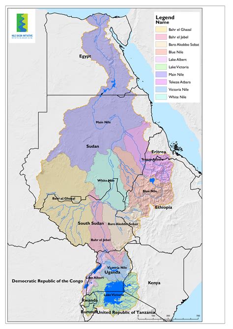 Sudan Nile River Map