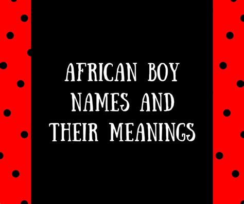 African Boy Names That Mean Peace | colourhaze.de