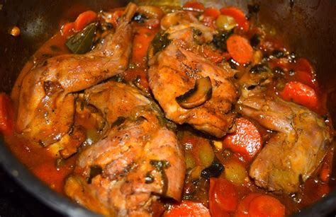 Cooking challenge day 5: Braised rabbit : r/recipes