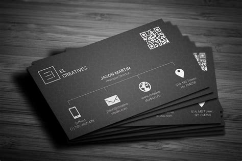 Business Card With Qr Code Template at Gerald Gadson blog