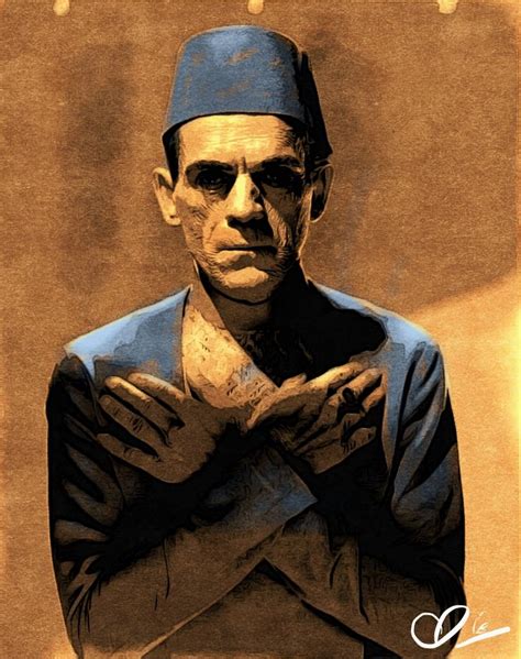 Boris Karloff by Adam Darr " The Mummy " | Black and white tree, Boris ...