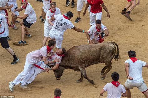 Spain's Running of the Bulls festival sees man sent flying and 11 ...