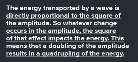 how is amplitude related to the energy of the wave - Brainly.ph