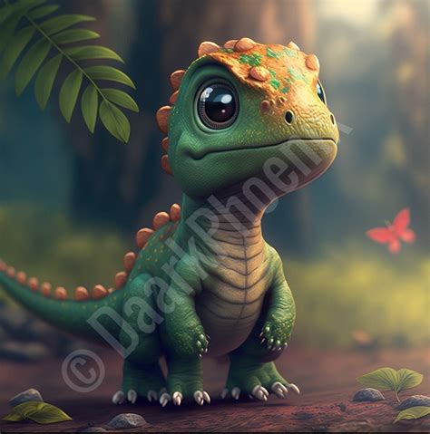 Cute Baby Dinosaur 1 - Etsy